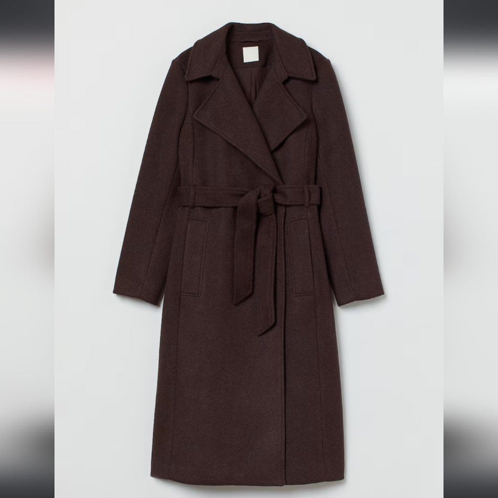 H&M Tie Belt Coat
